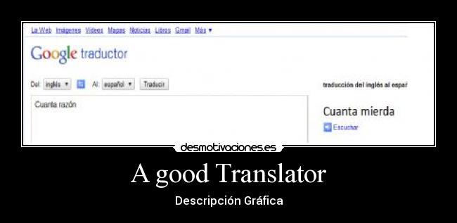 A good Translator -
