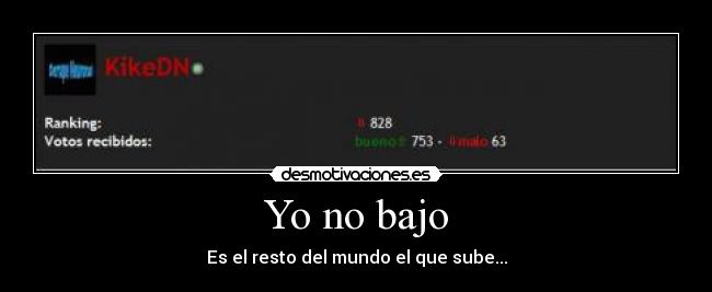 Yo no bajo - 