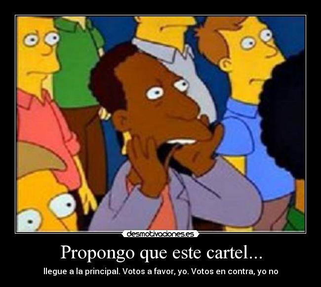 Propongo que este cartel... - 