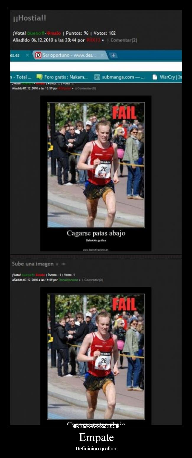 Empate - Definición gráfica