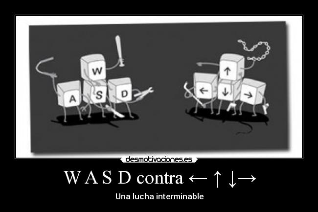 W A S D contra ← ↑ ↓→ - 