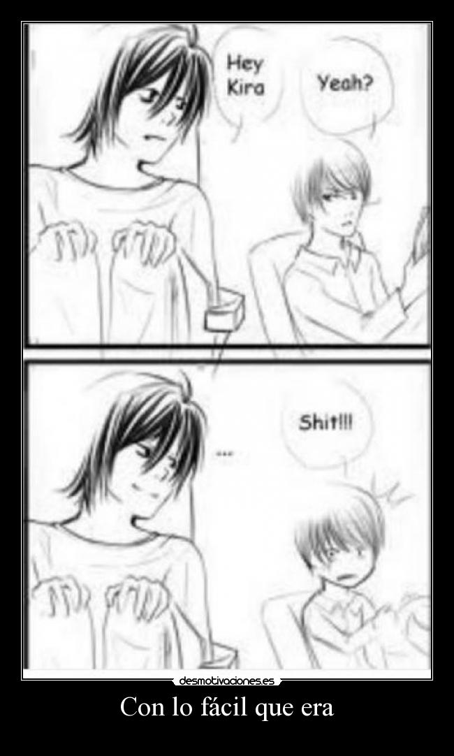 carteles death note kira yagami litght luckylucifer desmotivaciones