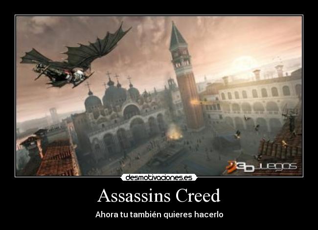 carteles assassins creed desmotivaciones