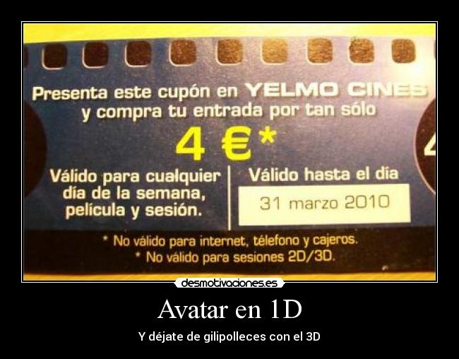 Avatar en 1D -