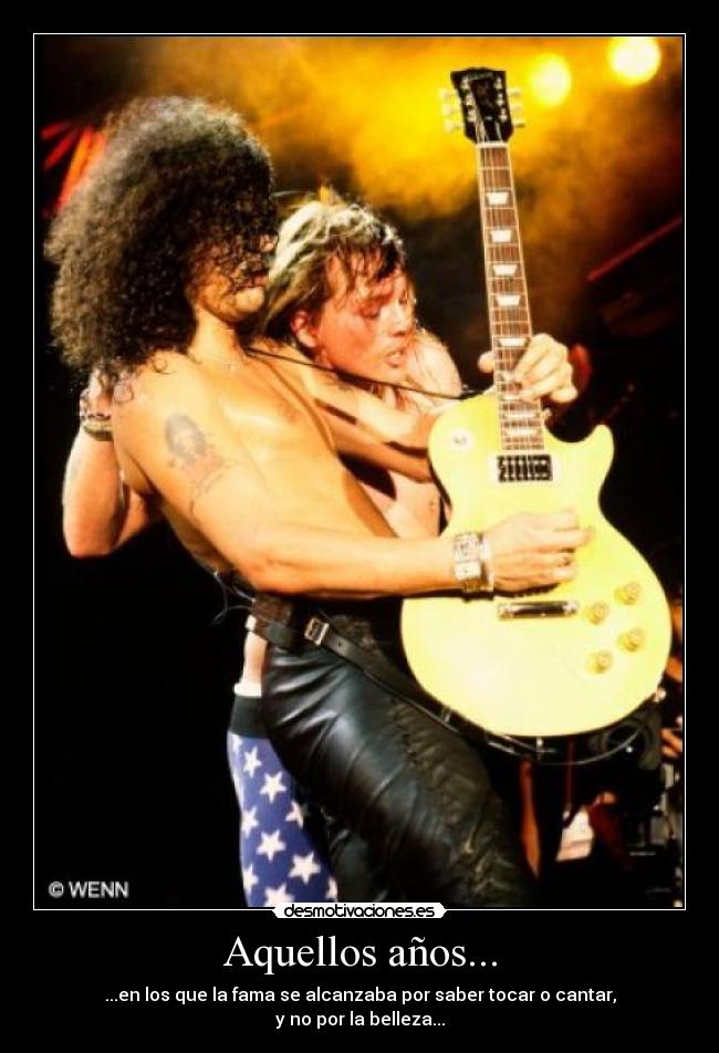 Aquellos años... - ...en los que la fama se alcanzaba por saber tocar o cantar,
y no por la belleza...