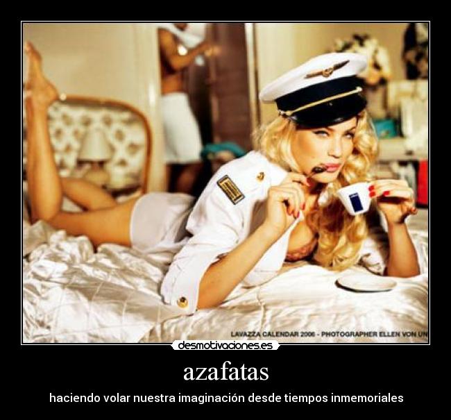 carteles azafata desmotivaciones