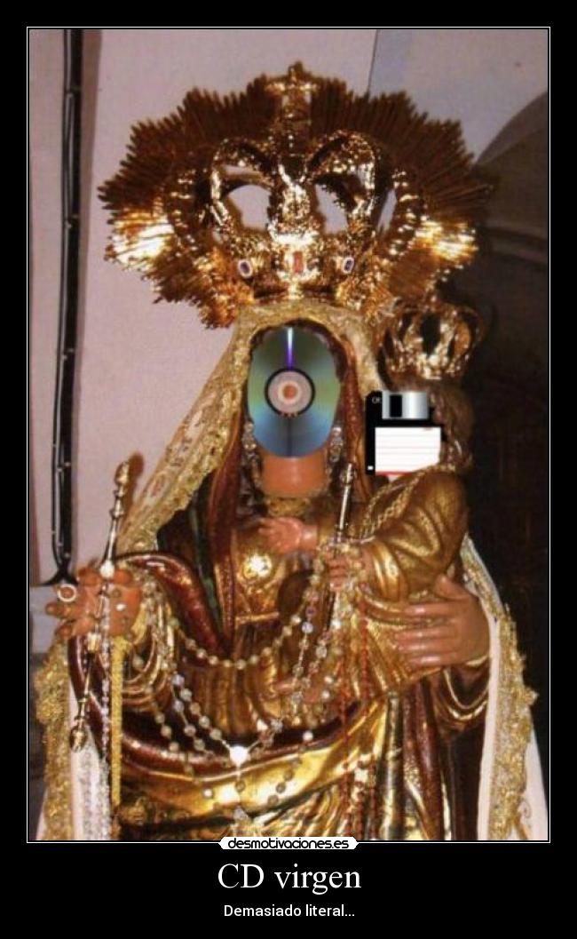 CD virgen - Demasiado literal...