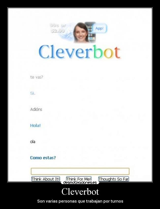 carteles cleverbot desmotivaciones