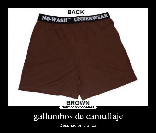 gallumbos de camuflaje -