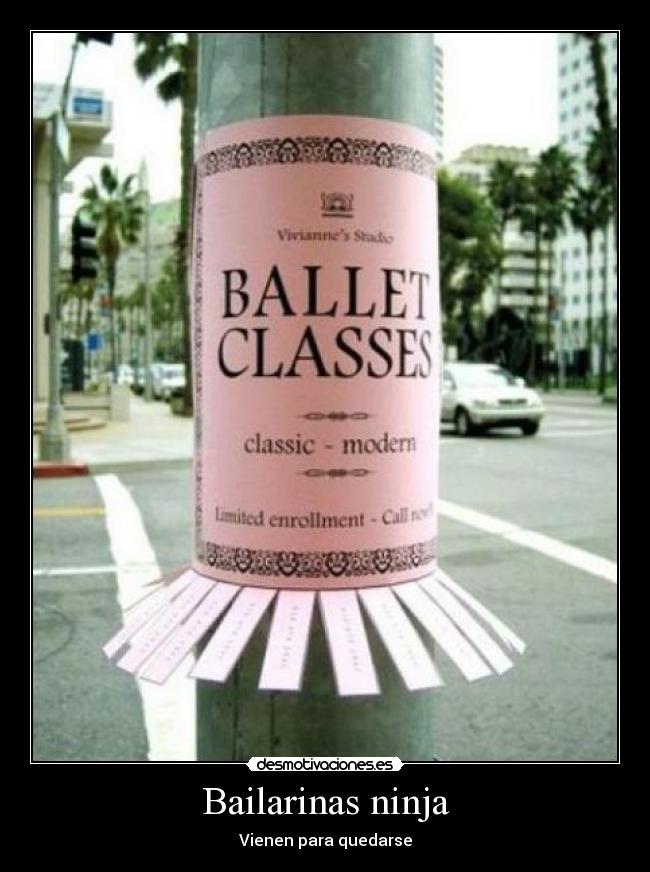 Bailarinas ninja -