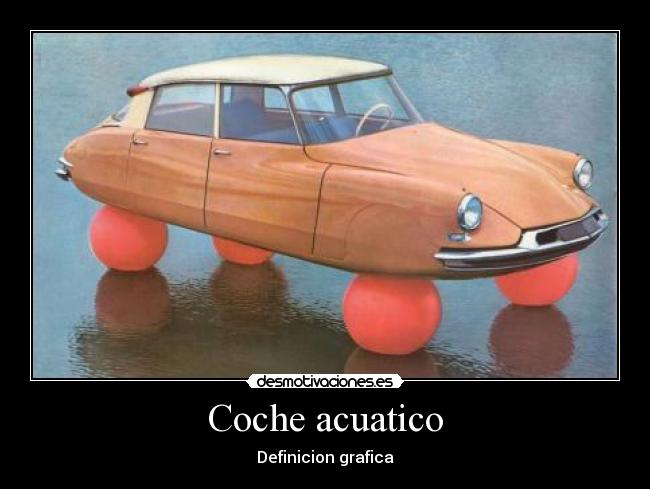 Coche acuatico -