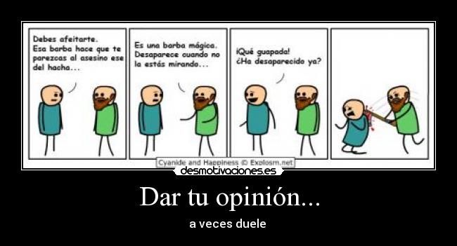 Dar tu opinión... - 