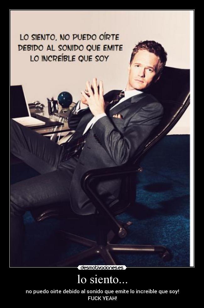 lo siento... - 