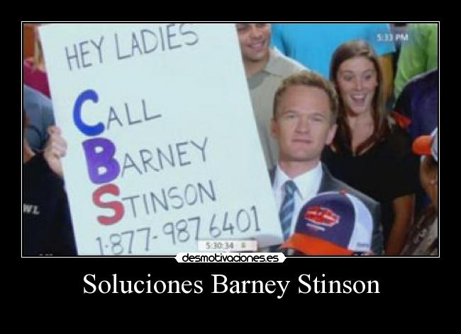 Soluciones Barney Stinson -