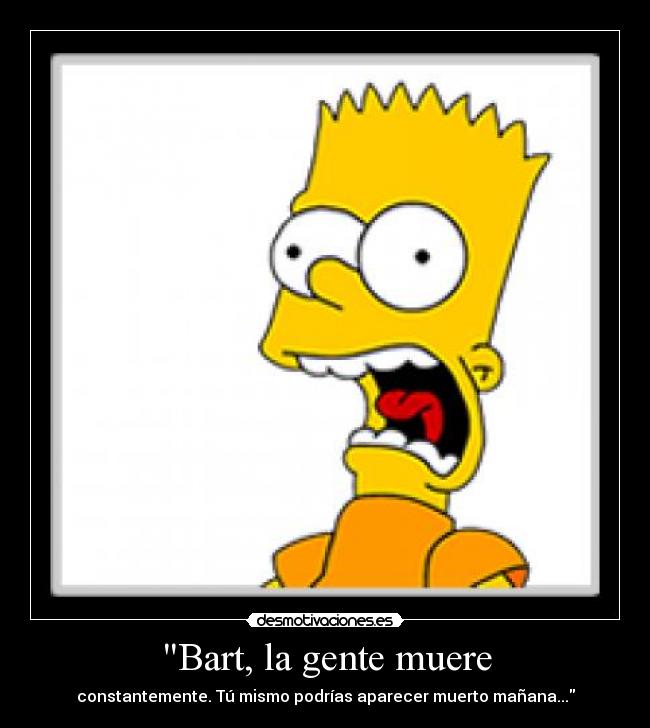 Bart, la gente muere - 