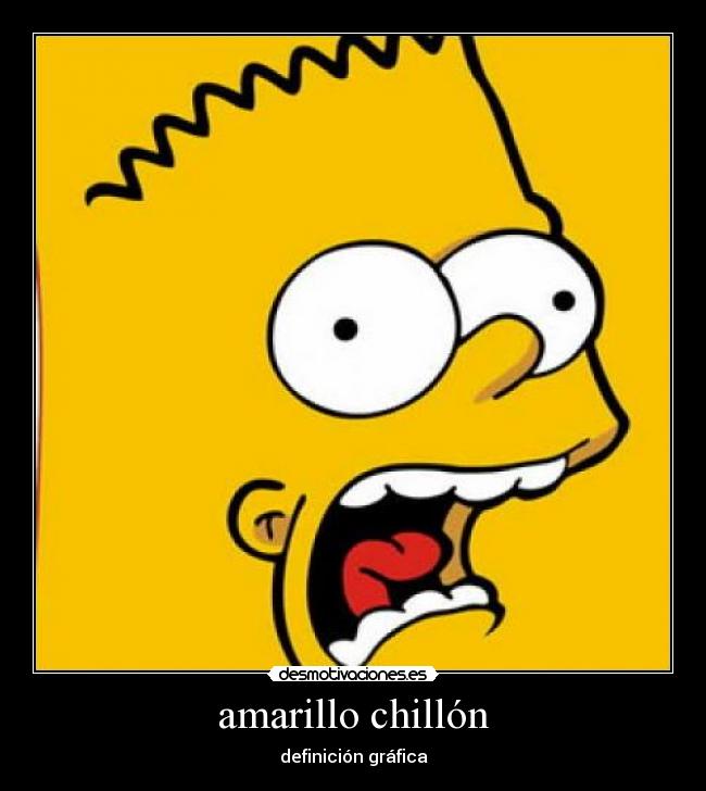 amarillo chillón - definición gráfica