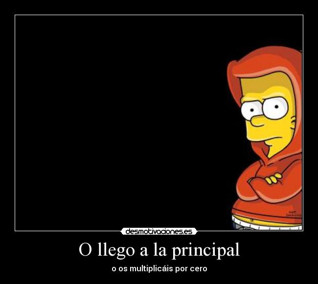 O llego a la principal - 