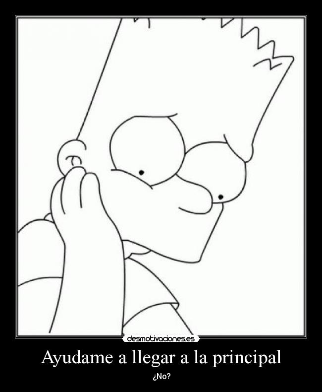 Ayudame a llegar a la principal - ¿No?