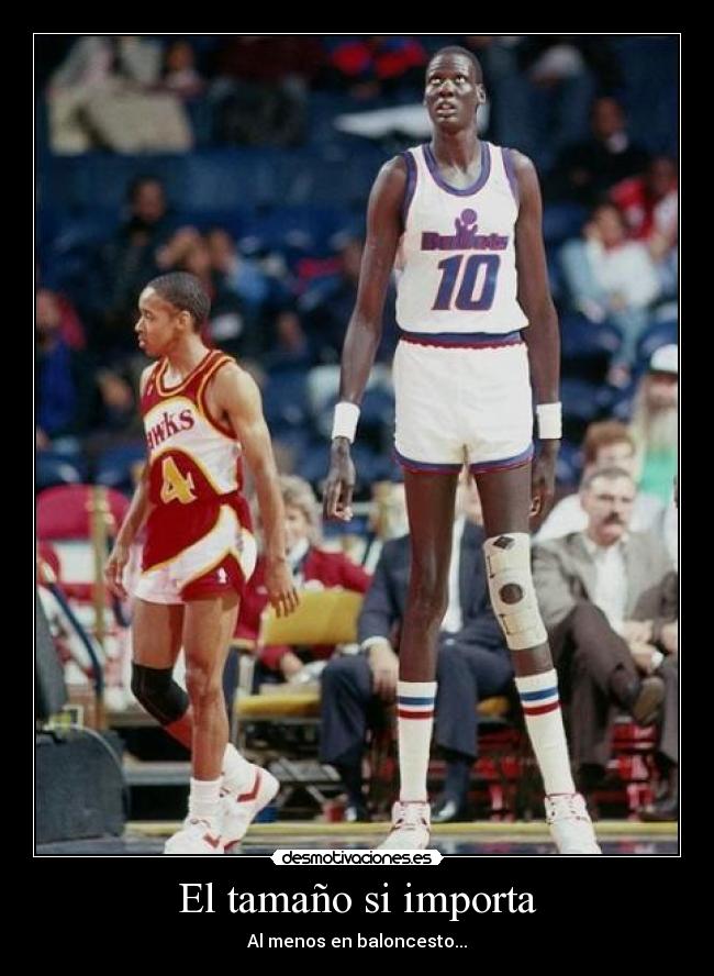 El tamaño si importa - Al menos en baloncesto...