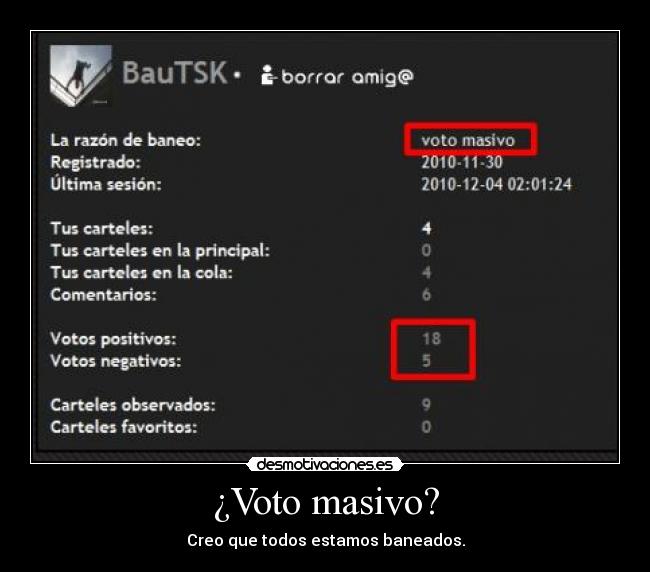 ¿Voto masivo? - 