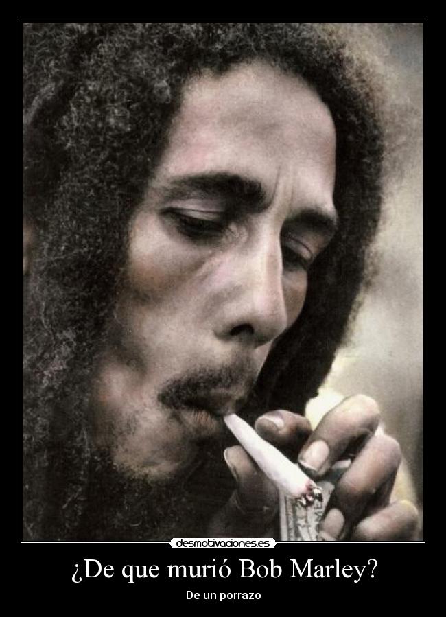 ¿De que murió Bob Marley? - De un porrazo