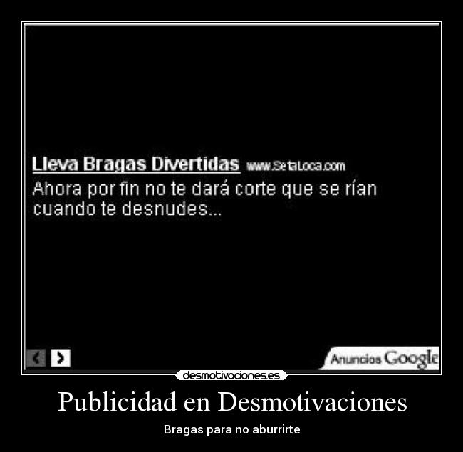 Publicidad en Desmotivaciones - 