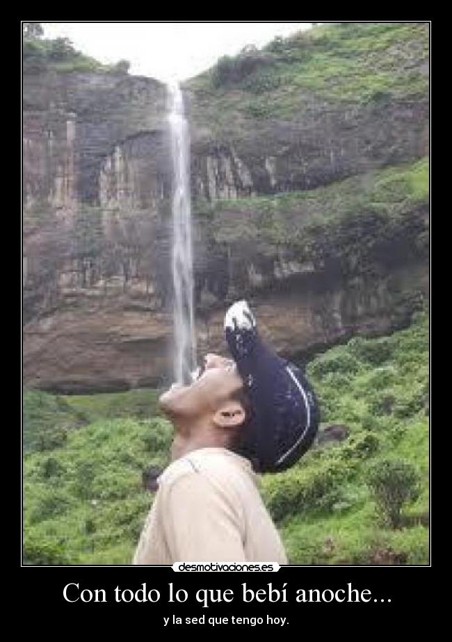 Con todo lo que bebí anoche... - 