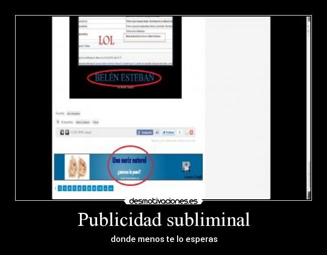 Publicidad subliminal - 