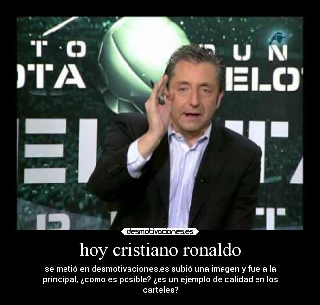 hoy cristiano ronaldo -