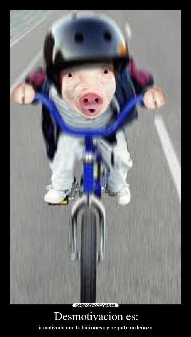 carteles bici desmotivaciones