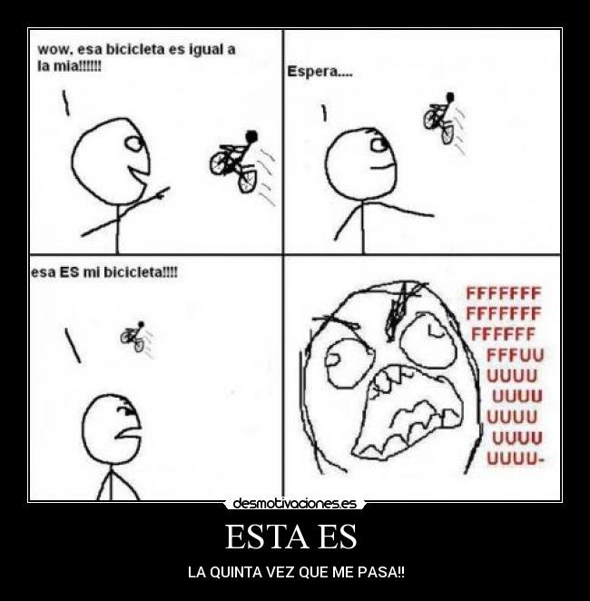 ESTA ES - LA QUINTA VEZ QUE ME PASA!!