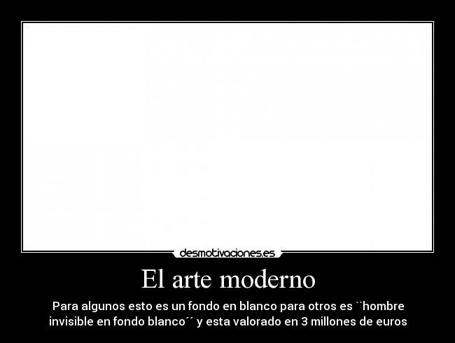 El arte moderno -