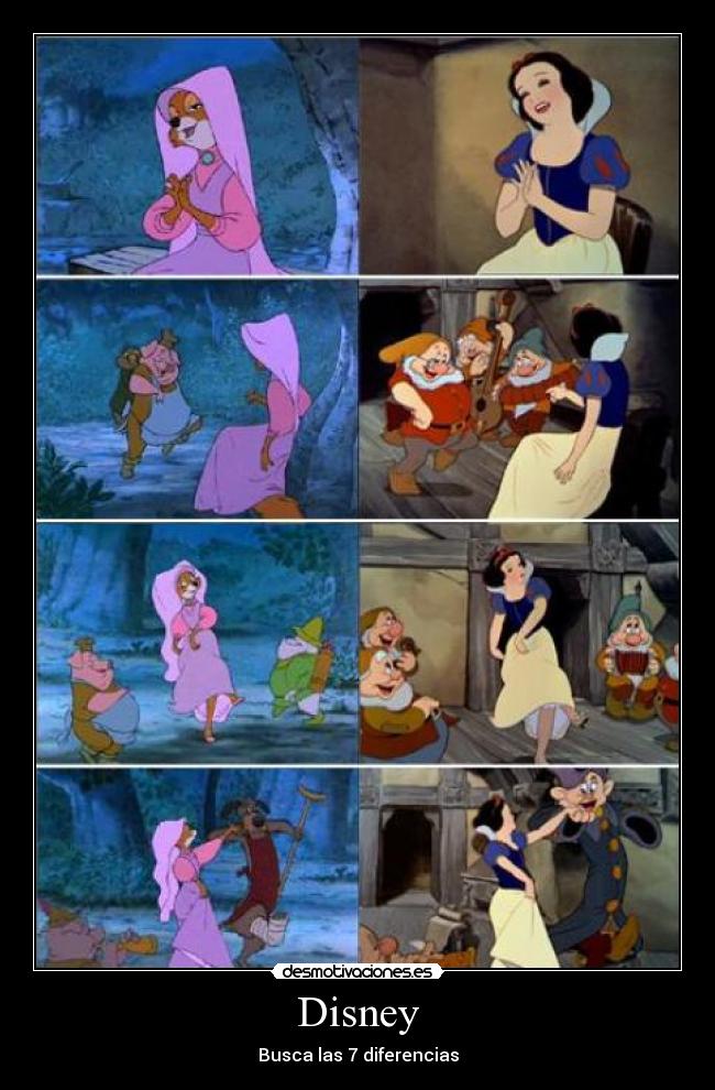 Disney - Busca las 7 diferencias