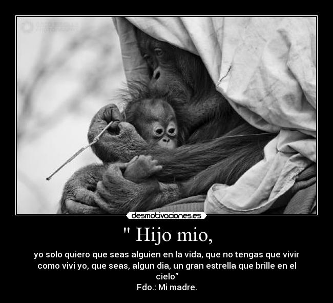 Hijo mio, -