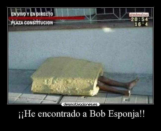 ¡¡He encontrado a Bob Esponja!! -