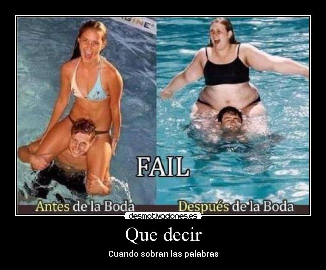 Que decir - Cuando sobran las palabras