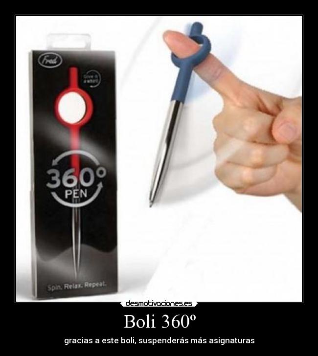 Boli 360º - gracias a este boli, suspenderás más asignaturas