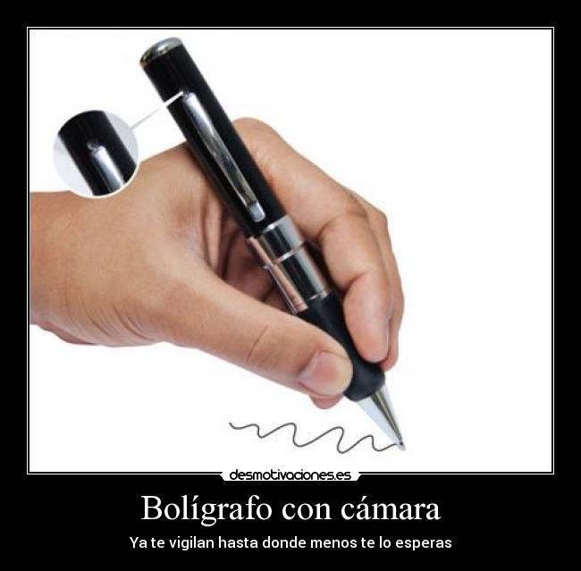 Bolígrafo con cámara - Ya te vigilan hasta donde menos te lo esperas