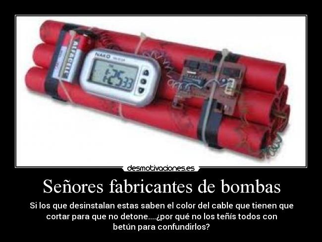 carteles bombas desmotivaciones