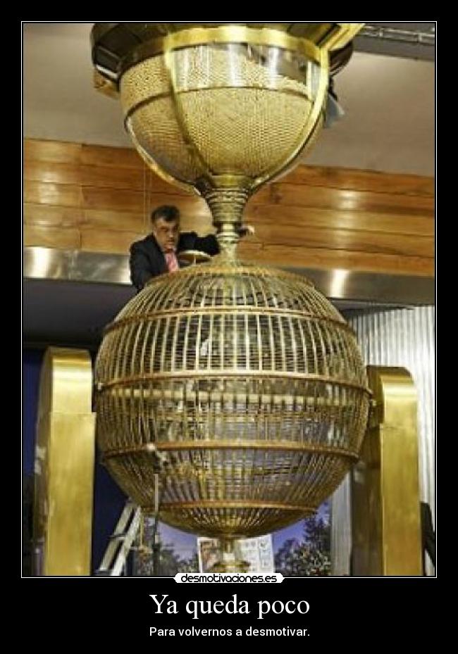 Ya queda poco - Para volvernos a desmotivar.