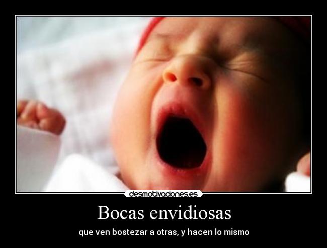 Bocas envidiosas - que ven bostezar a otras, y hacen lo mismo