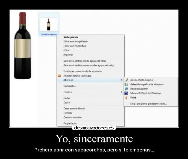Yo, sinceramente - 