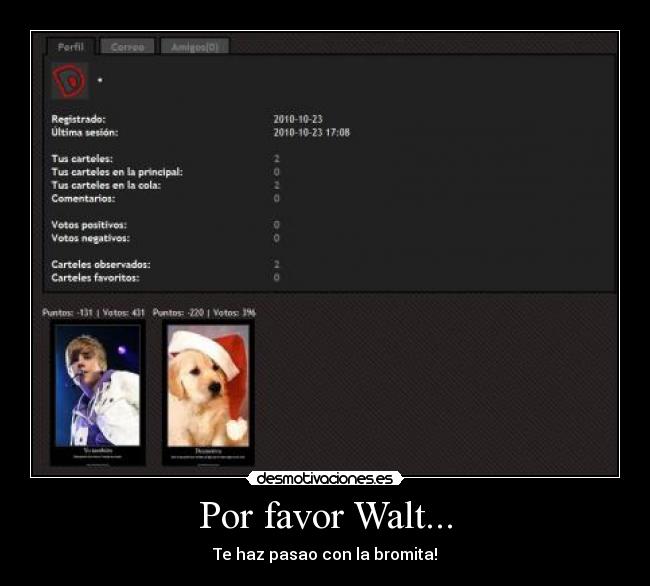 Por favor Walt... - 
