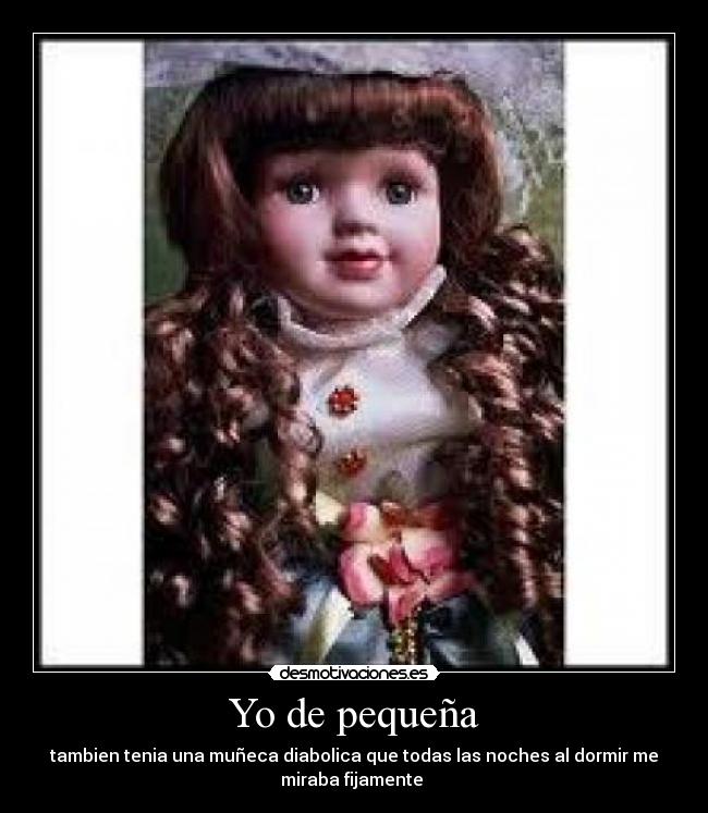 Yo de pequeña -