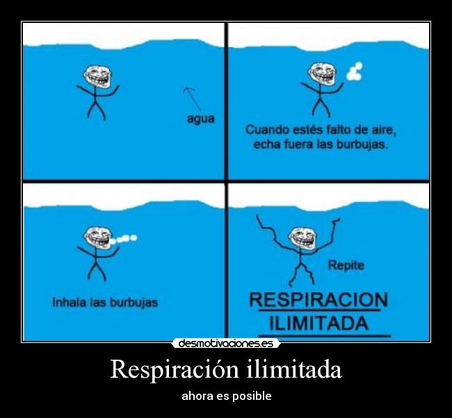 carteles respiracion ilimitada desmotivaciones