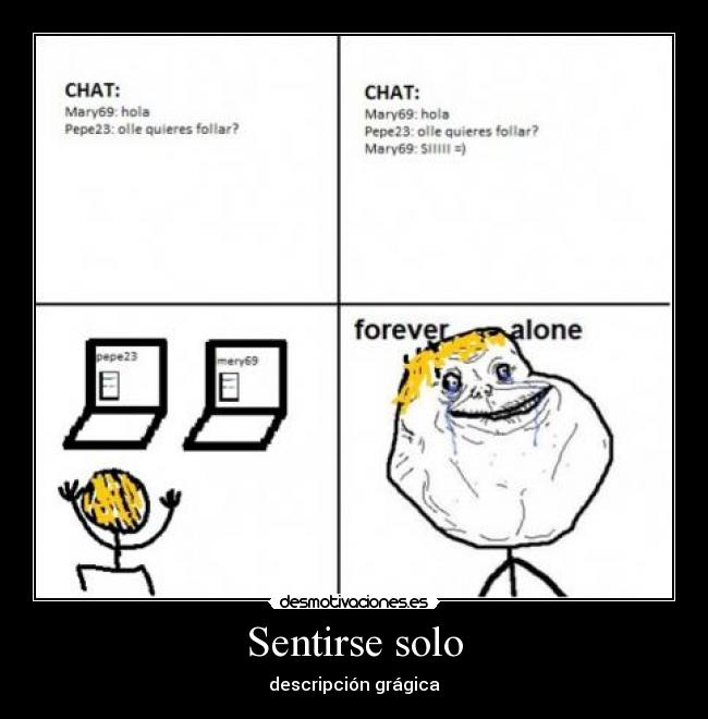 Sentirse solo -
