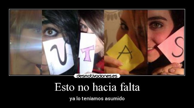 Esto no hacia falta - ya lo teníamos asumido