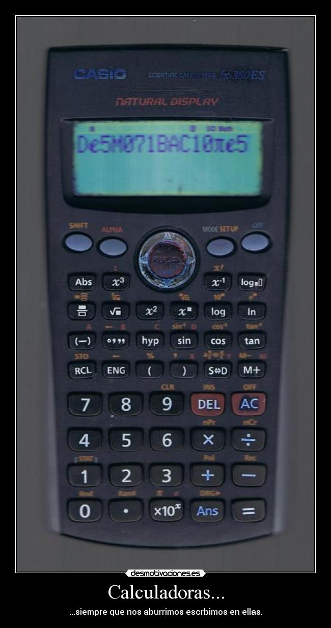 Calculadoras... -