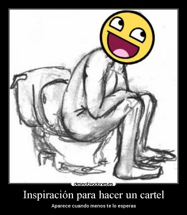 Inspiración para hacer un cartel -