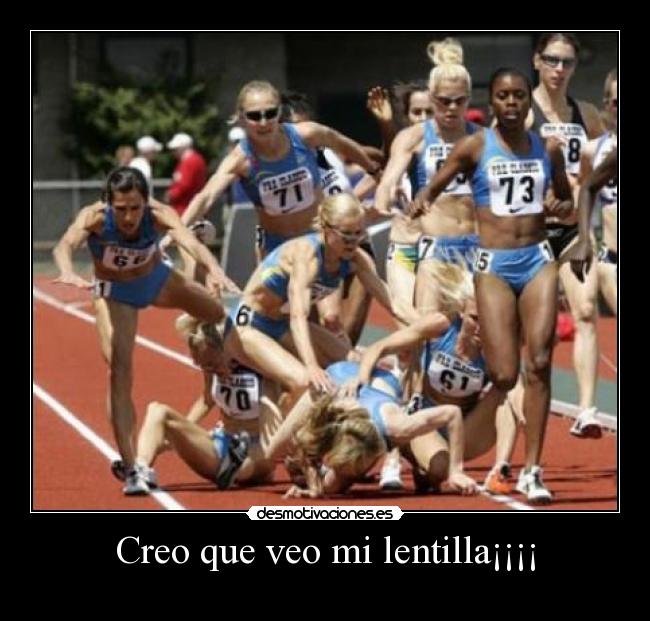 Creo que veo mi lentilla¡¡¡¡ -